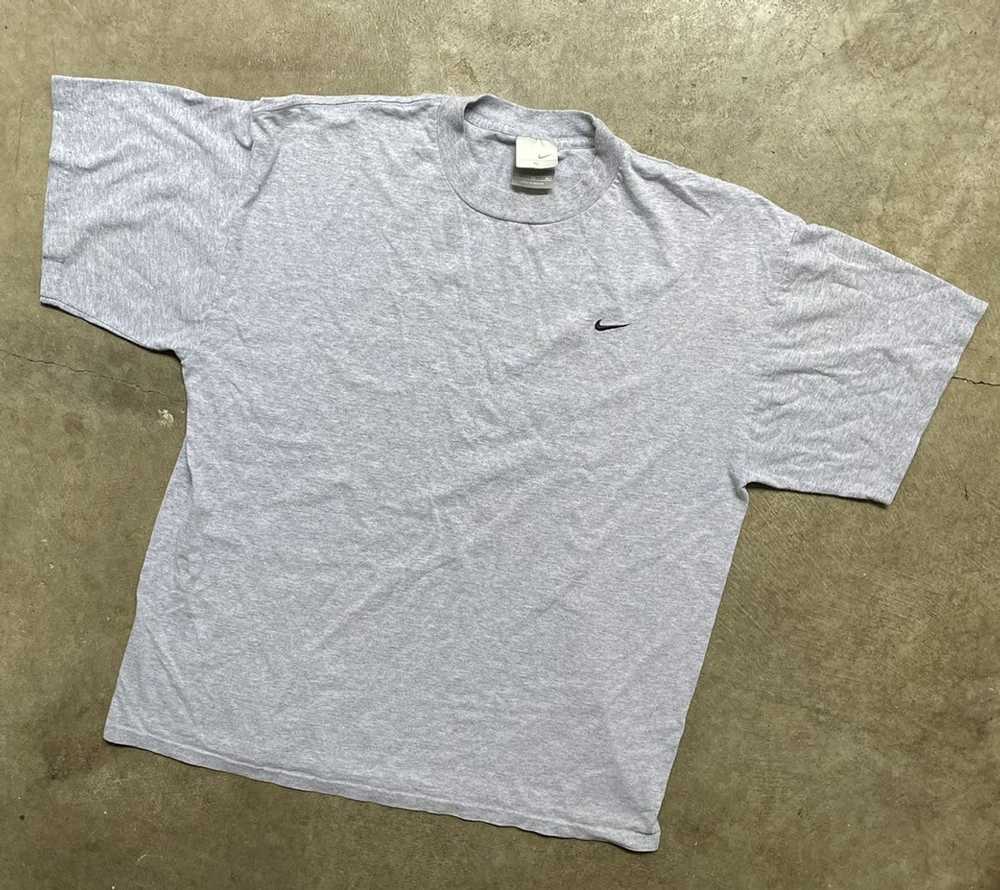 Nike × Vintage 90s Nike mini swoosh T-shirt - image 1