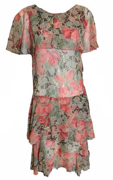Lady Letty 20s Summer Cotton Voile Floral Dress