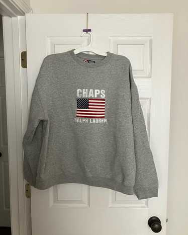Men’s Sweatshirt Long Sleeve Chaps Ralph Lauren Big Logo Vintage Size XL