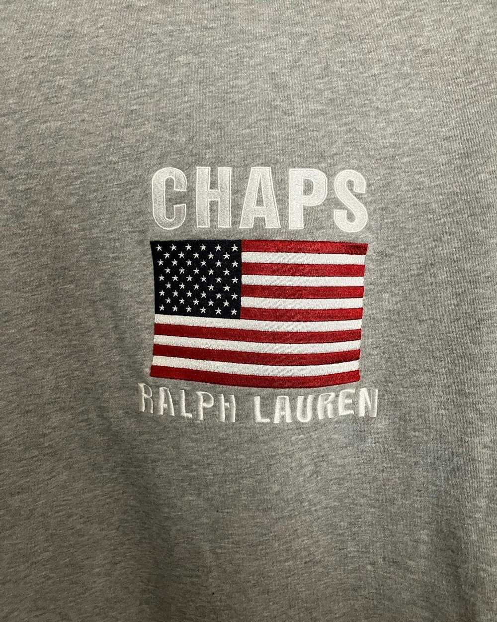 Chaps Ralph Lauren Vintage Y2K Crewneck SpellOut … - image 2