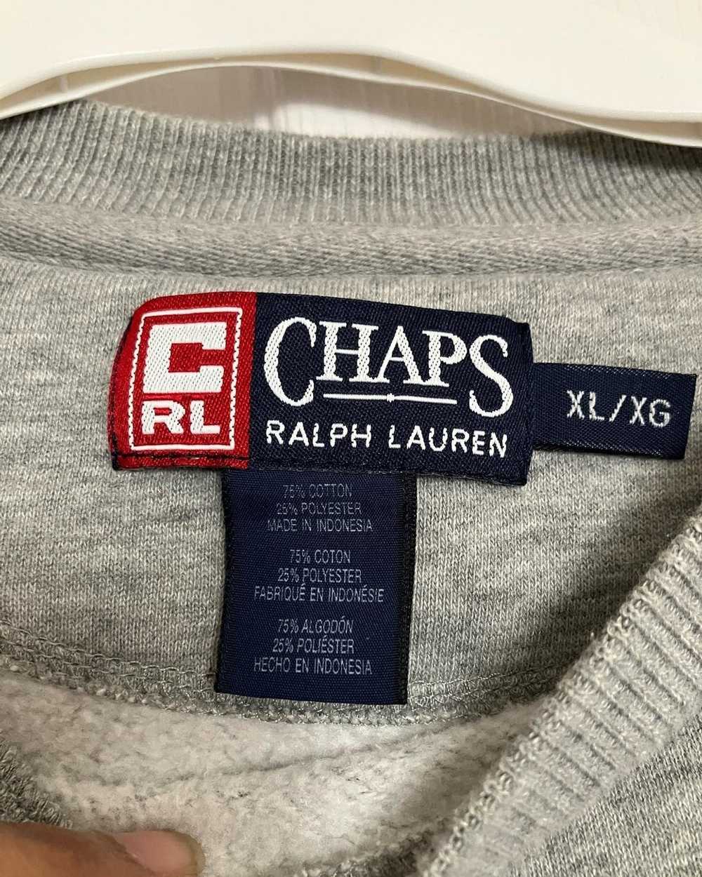Chaps Ralph Lauren Vintage Y2K Crewneck SpellOut … - image 3