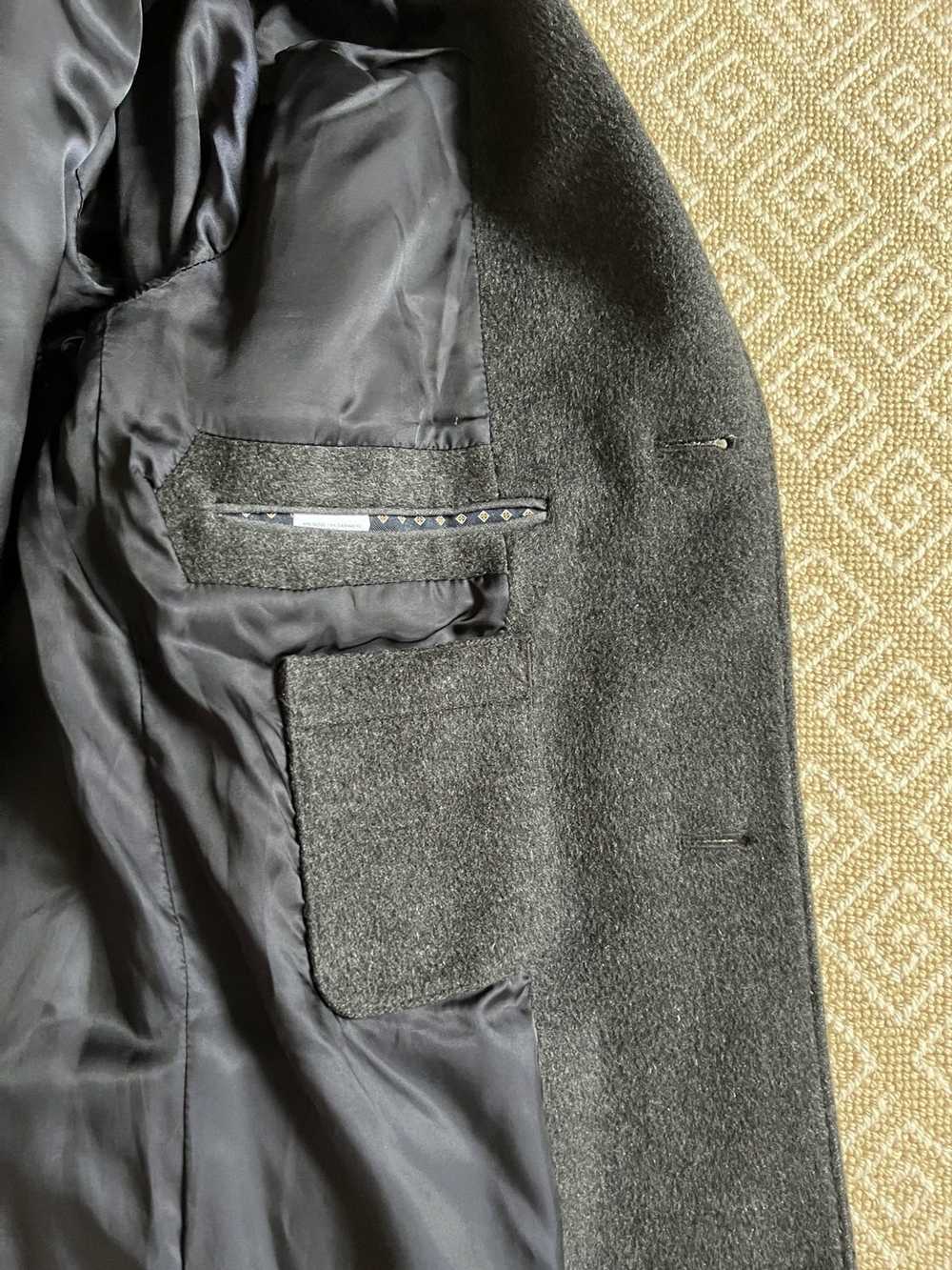 J.Crew × Vintage J Crew Grey Wool Trench Coat - image 3