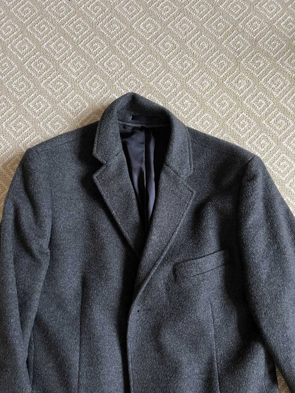 J.Crew × Vintage J Crew Grey Wool Trench Coat - image 5