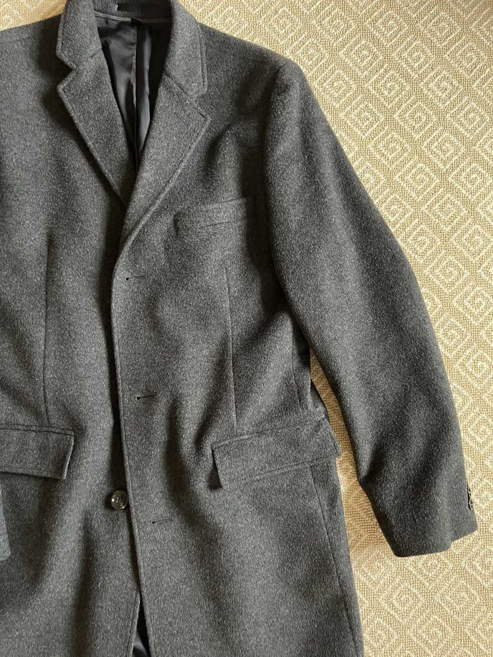 J.Crew × Vintage J Crew Grey Wool Trench Coat - image 6