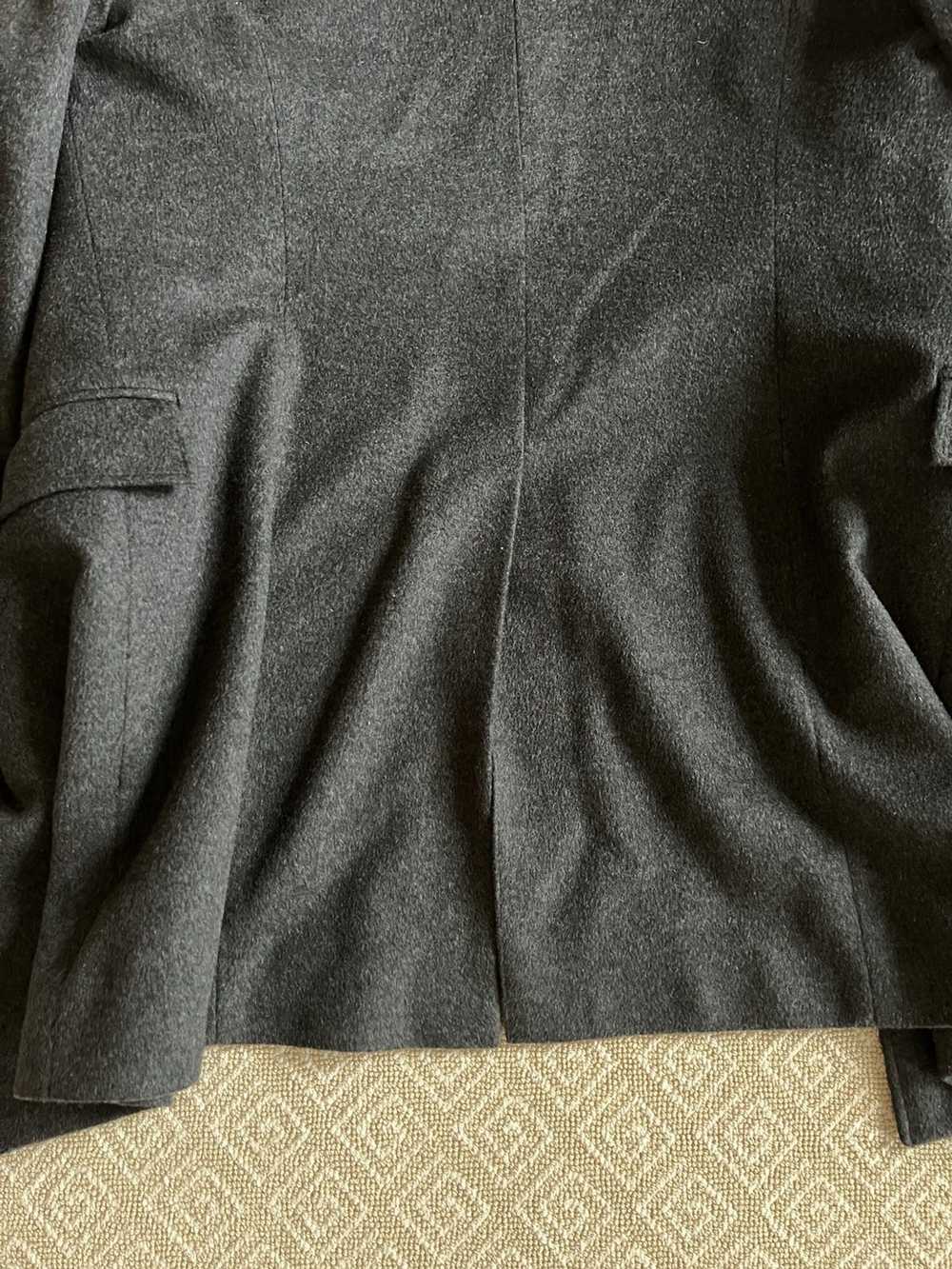 J.Crew × Vintage J Crew Grey Wool Trench Coat - image 8