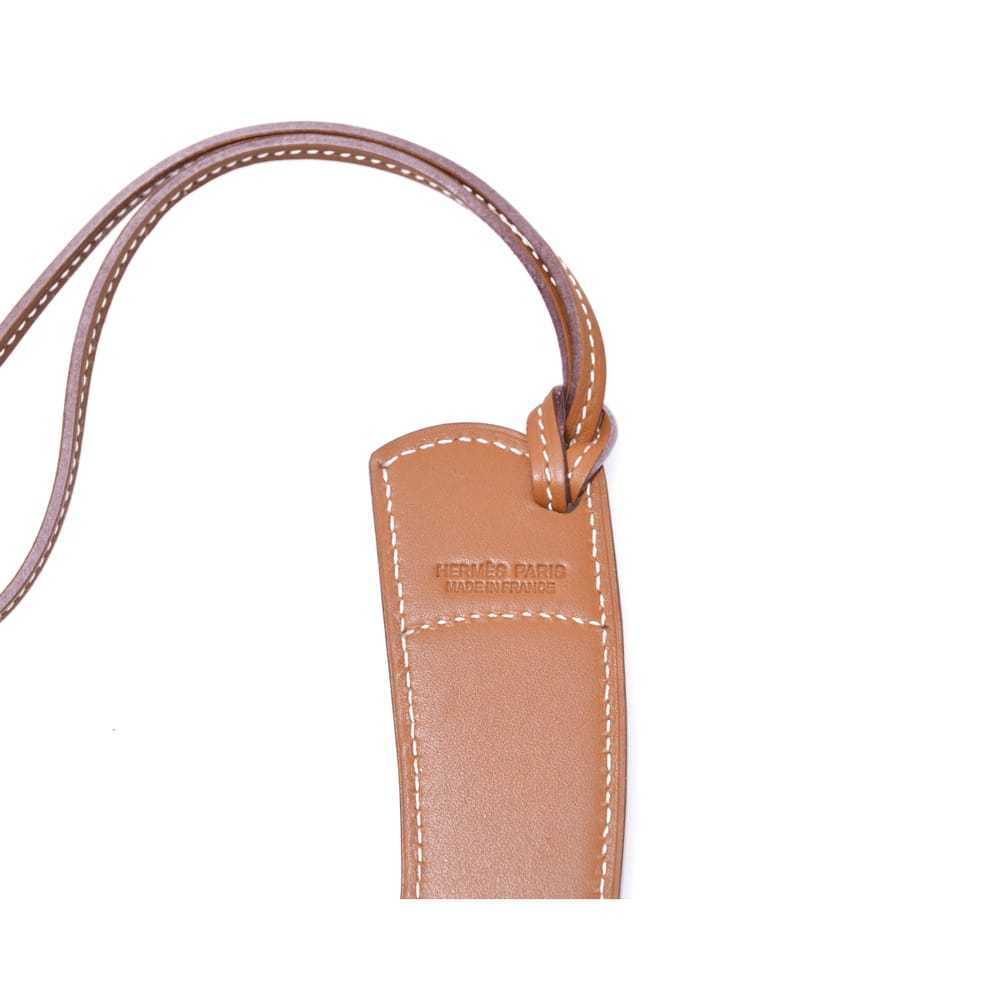 Hermès Paddock botte leather bag charm - image 3