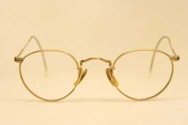 Child Size Antique Eyeglasses Ovid Gold Filled Vi… - image 1