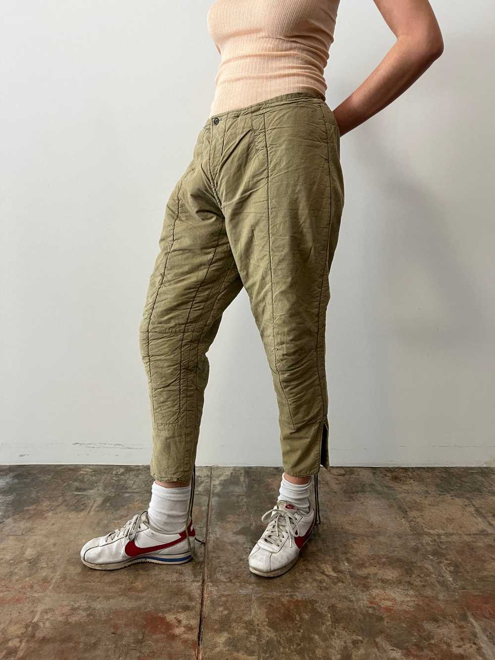 Quilted Cotton Army Liner Pants - image 3