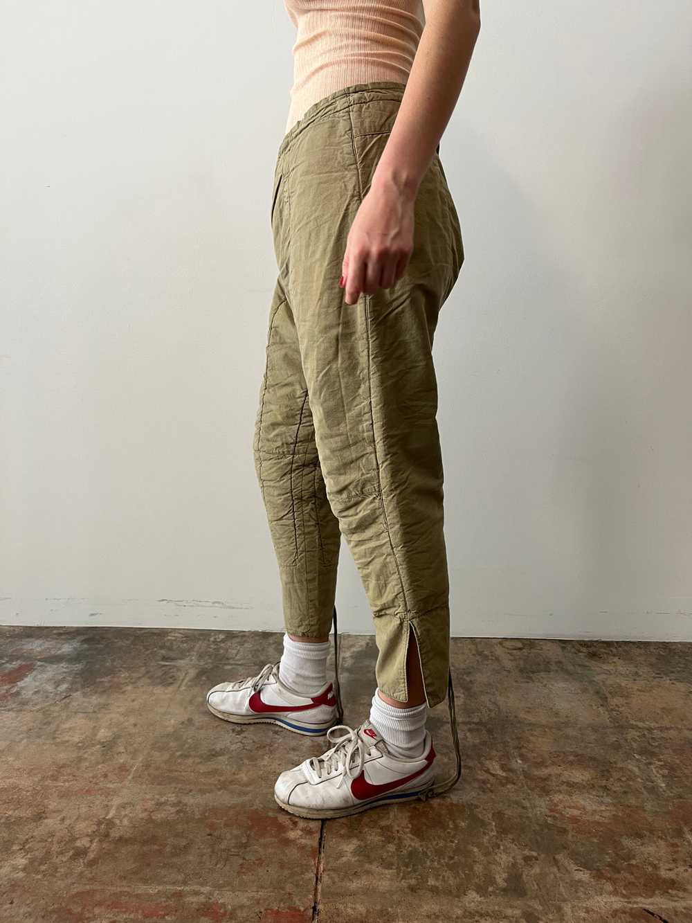 Quilted Cotton Army Liner Pants - image 4