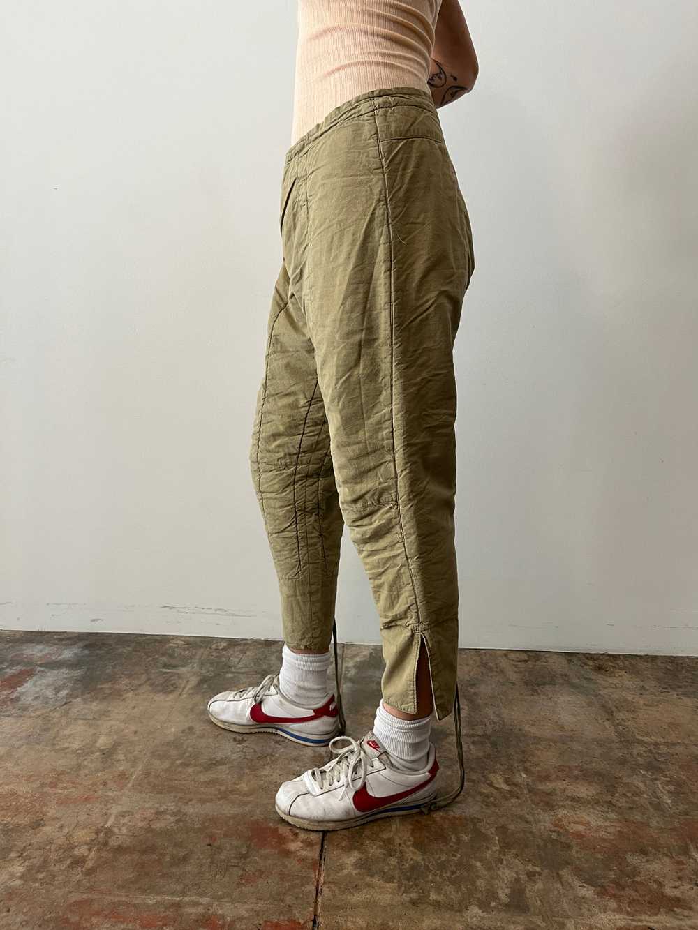 Quilted Cotton Army Liner Pants - image 5