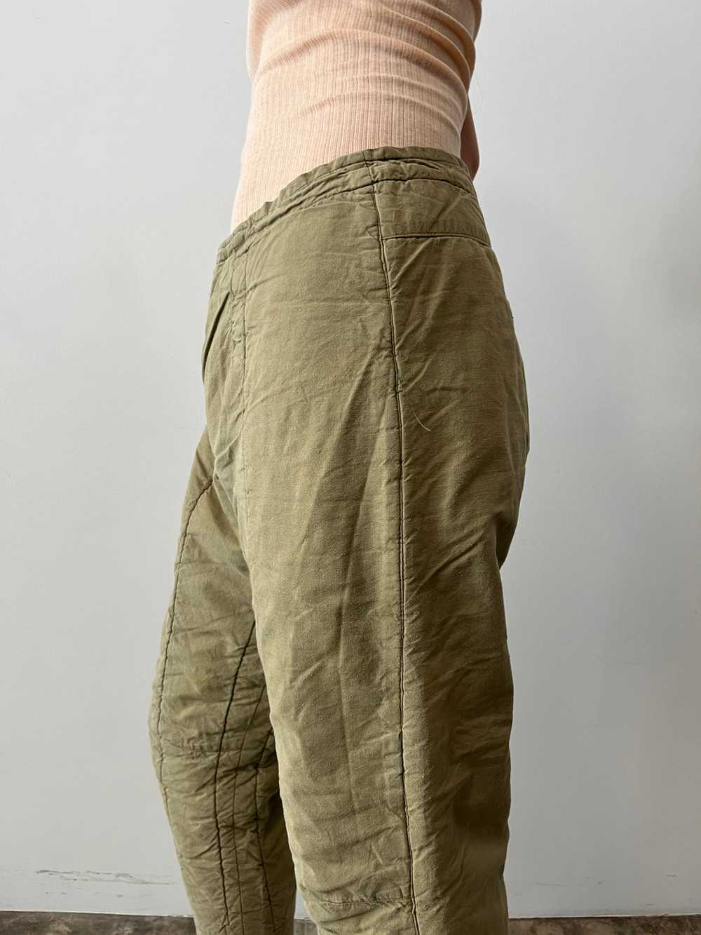 Quilted Cotton Army Liner Pants - image 6