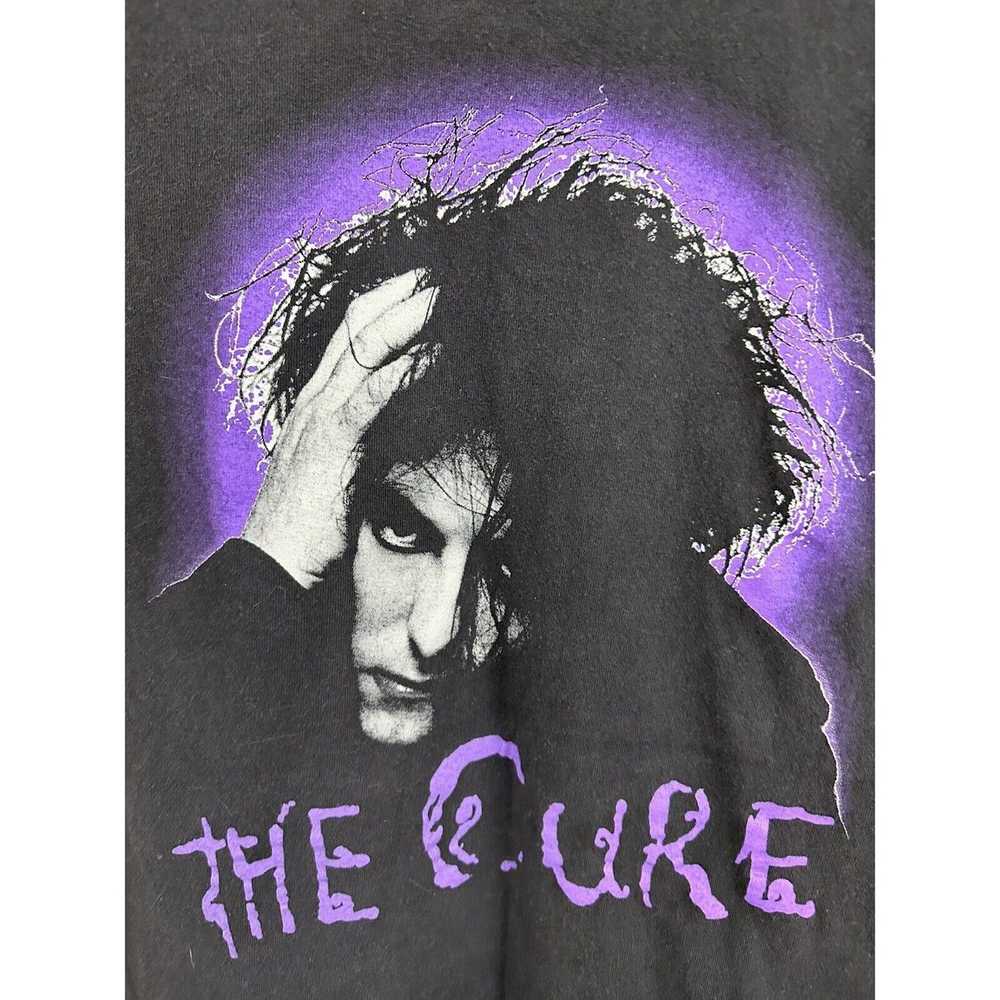 Band Tees × Vintage VTG The Cure Bold Purple Halo… - image 2