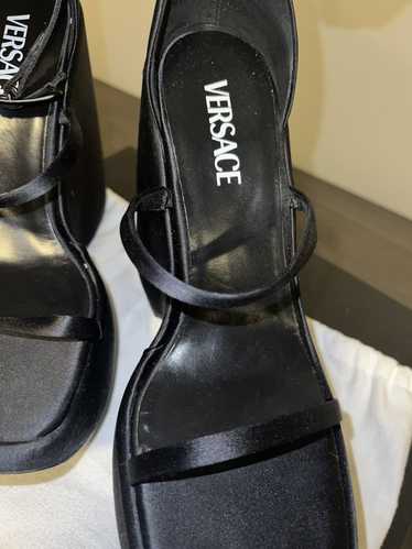 Versace Versace Triplatform Satin Sandals