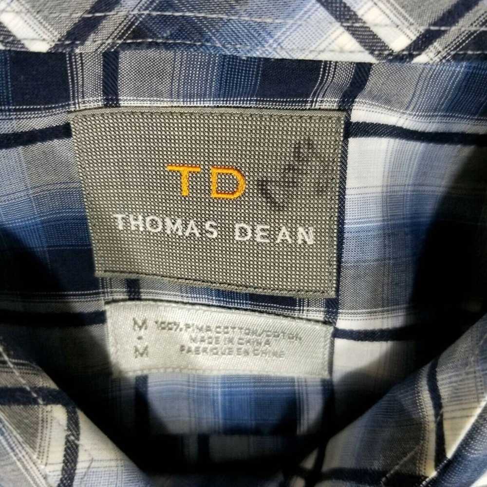 Thomas Dean Men's Blue THOMAS DEAN Long sleeve Sh… - image 5