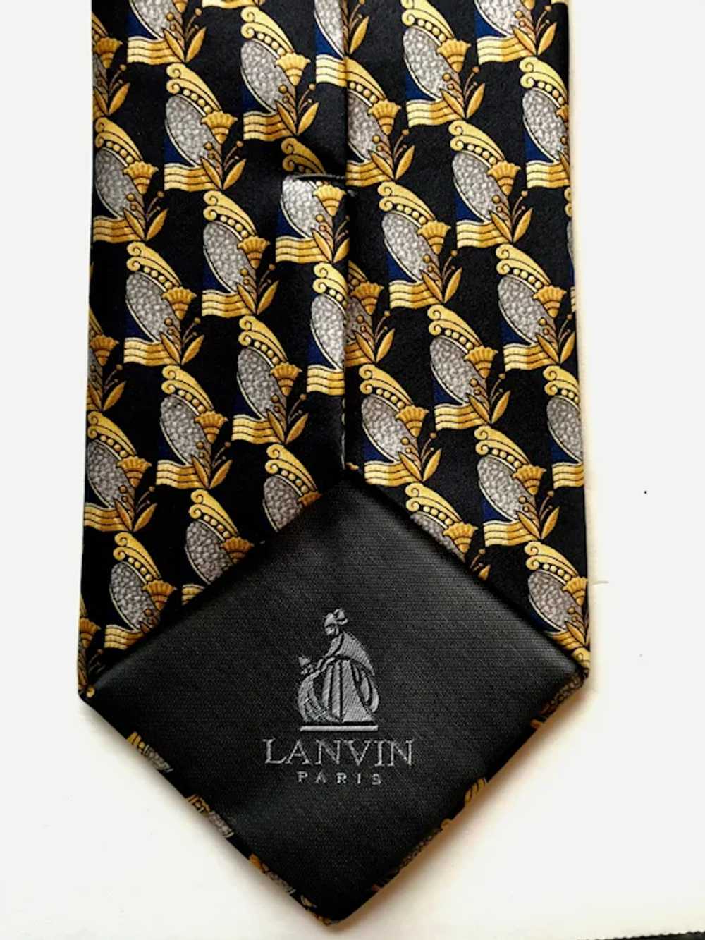Vintage Lanvin Paris Renaissance Silk Necktie - image 2