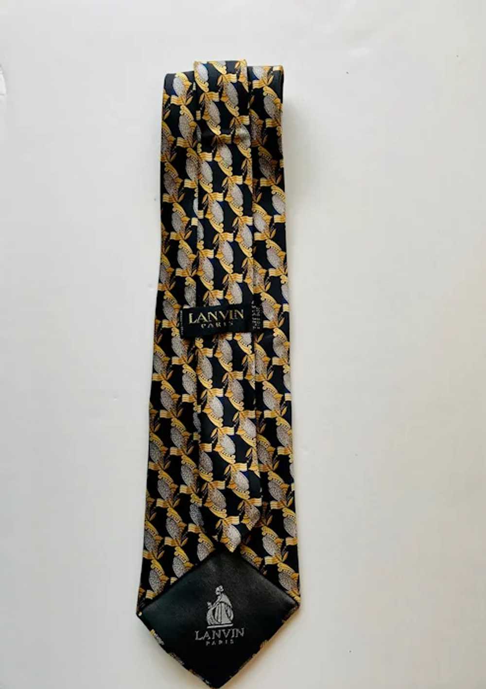 Vintage Lanvin Paris Renaissance Silk Necktie - image 5