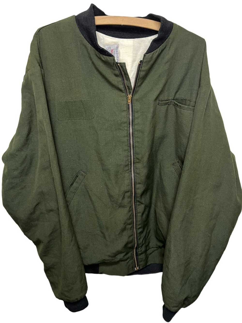 Bomber Jacket Speedmill Inc Green FR Bomber Jacke… - image 3