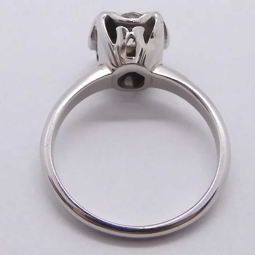 Art Deco 0.58ctw Illusion Diamond Engagement Ring… - image 4