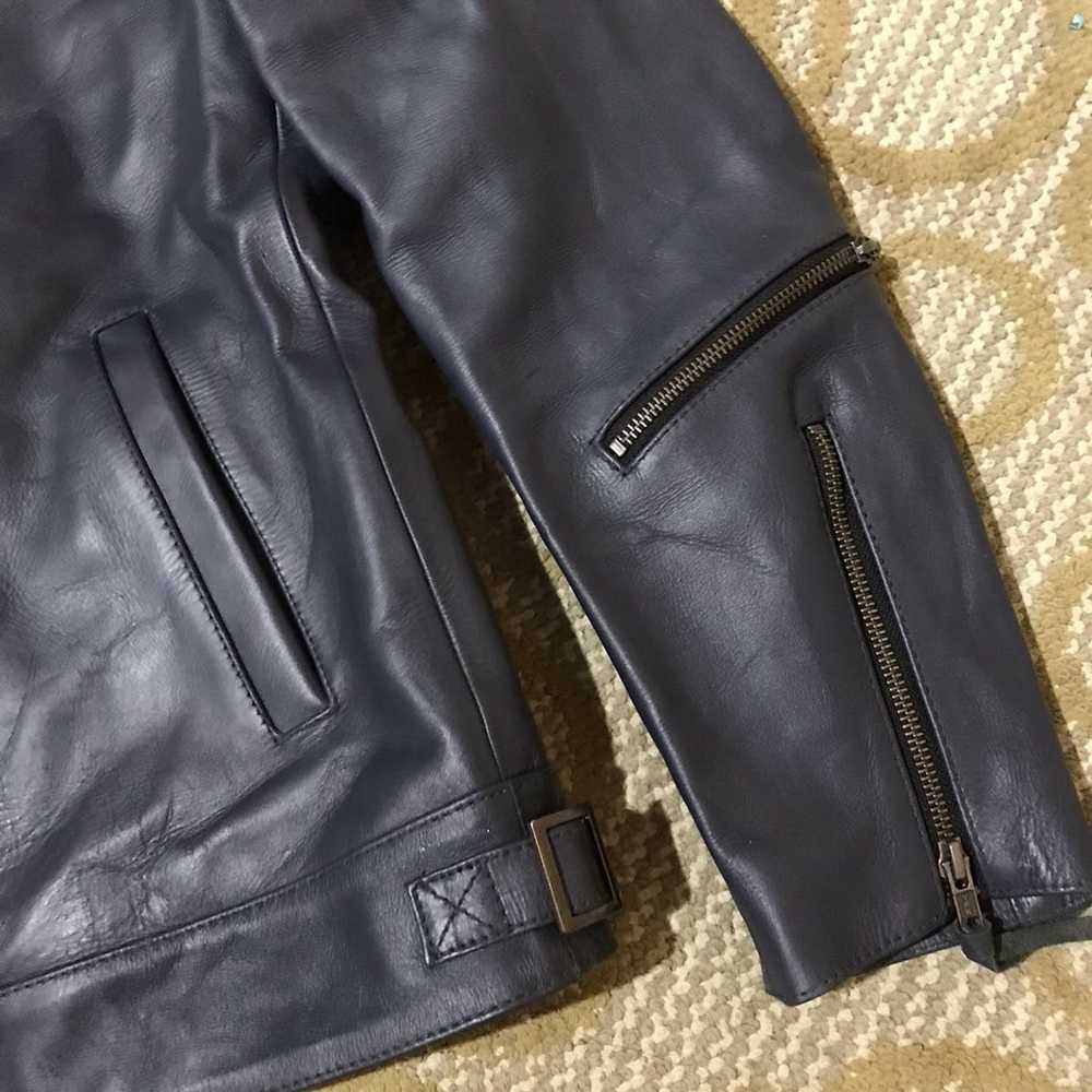 Genuine Leather × Japanese Brand Haruf Bikers Jac… - image 3