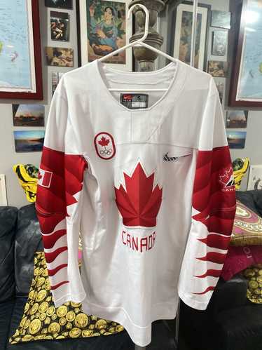 Vintage Ice Hockey Team Canada IIHF Olympic Sewn Jersey Adult Large Nike  Red