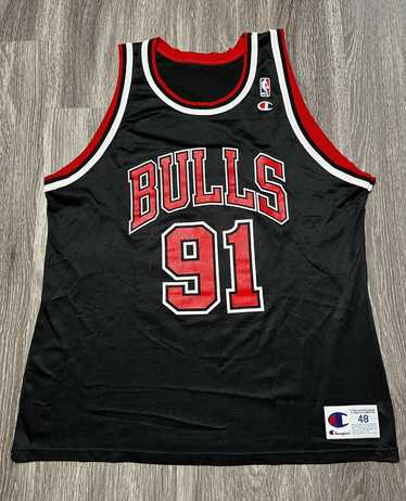 Dennis Rodman Chicago Bulls Mitchell & Ness Hardwood Classics Bling Concert  Player Shirt - Peanutstee