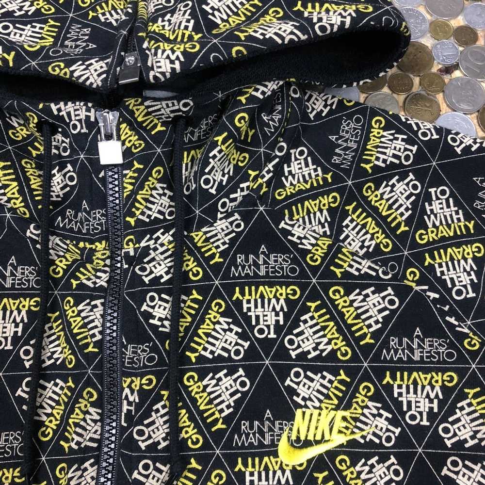 Nike × Vintage Nike zip hoodie Gravity to Hell mi… - image 2