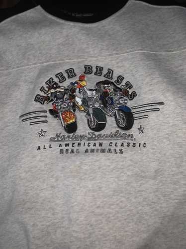 Harley Davidson 90’s looney tunes crew neck