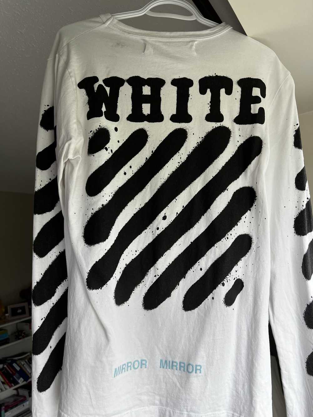 Off-White Diagonal Spray Paint L/S Long Sleeve T-… - image 2