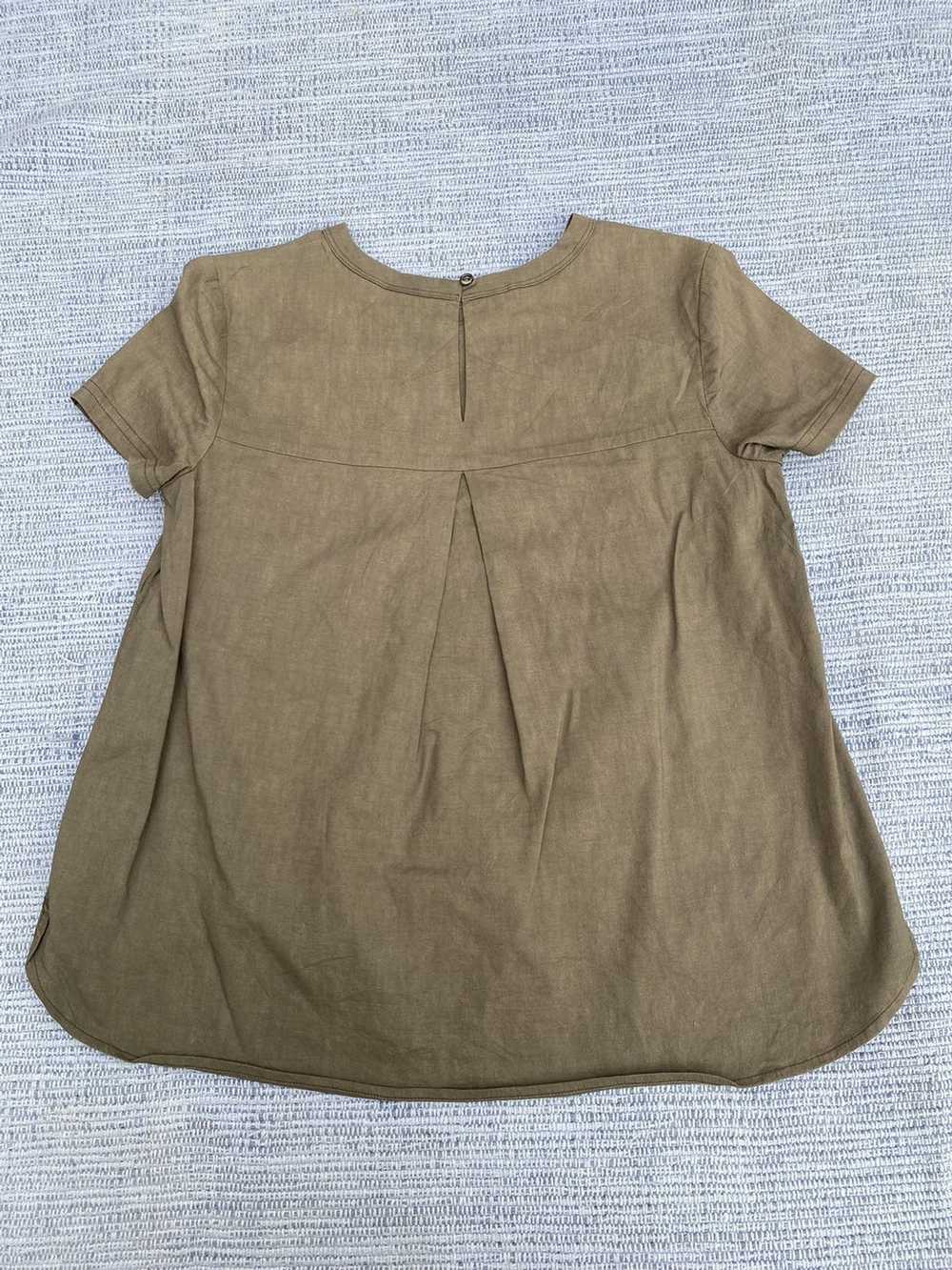 Japanese Brand × Theory brown blouse - image 4