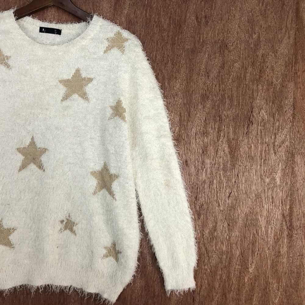 Coloured Cable Knit Sweater × Other Star Pattern … - image 5