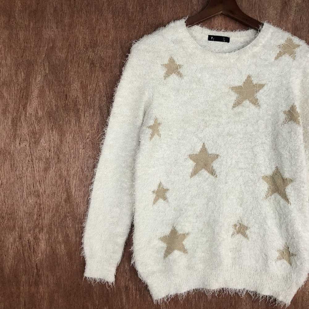 Coloured Cable Knit Sweater × Other Star Pattern … - image 7