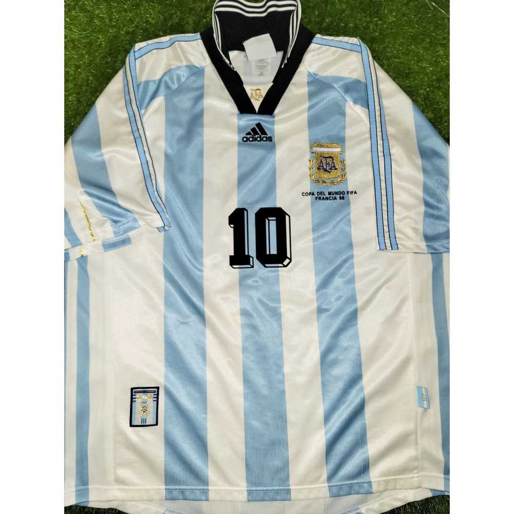 Adidas Ortega Argentina 1998 WORLD CUP Home Socce… - image 1