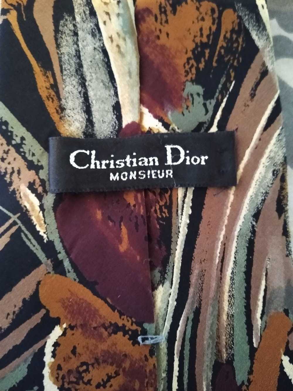 Christian Dior Monsieur Vintage 100% Silk Necktie - image 3