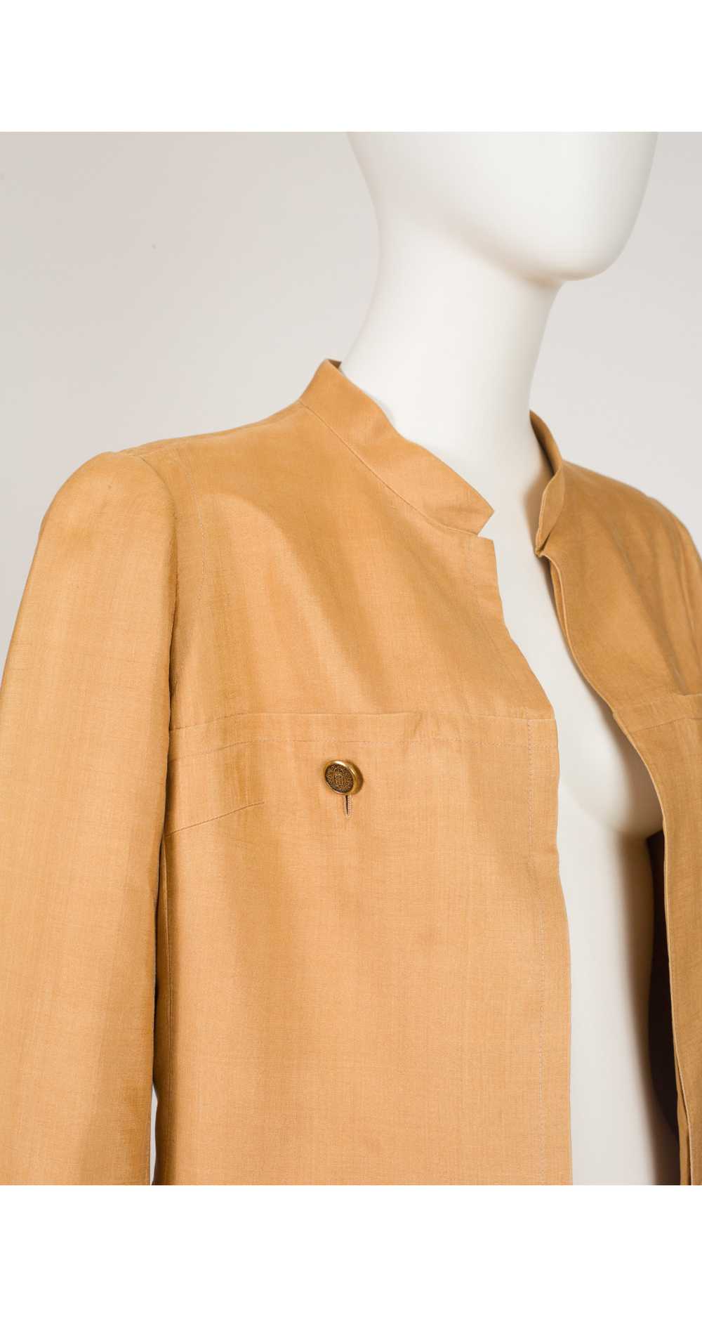 Nina Ricci Haute Couture 1960s Butterscotch Raw S… - image 3