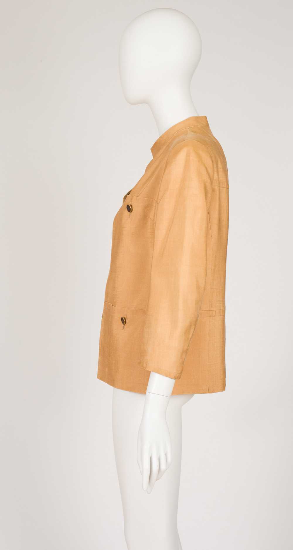 Nina Ricci Haute Couture 1960s Butterscotch Raw S… - image 4