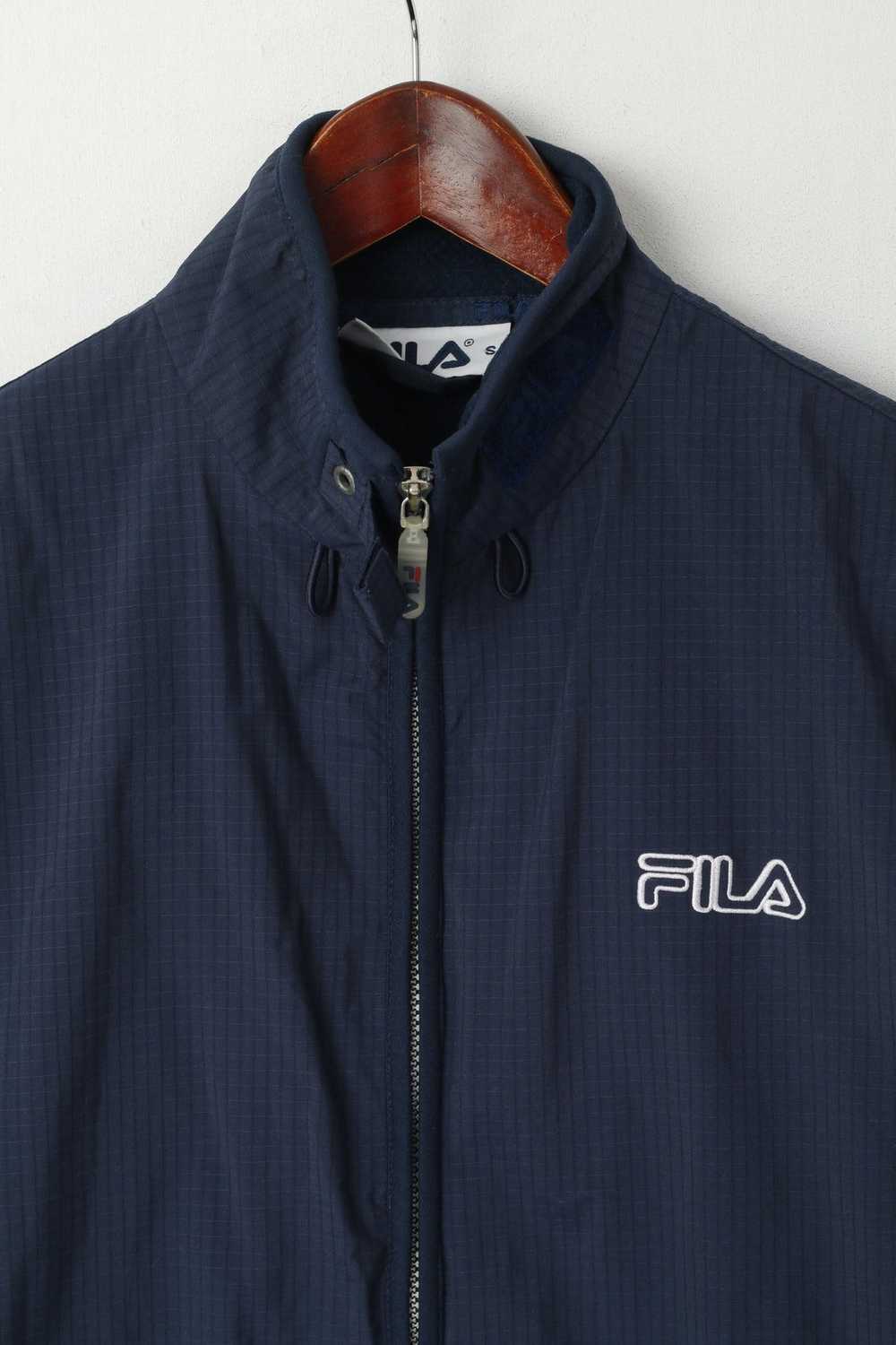 Fila Fila Men S Waistcoat Navy Sport Zip Up Nylon… - image 2