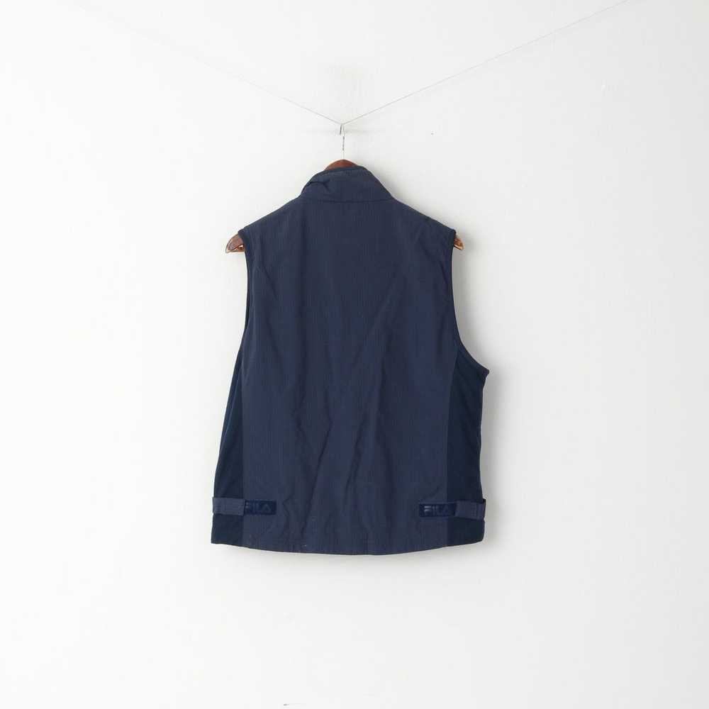 Fila Fila Men S Waistcoat Navy Sport Zip Up Nylon… - image 6