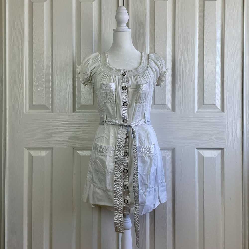 Vintage Y2K XXI All White Button Down Summer Dress - image 1