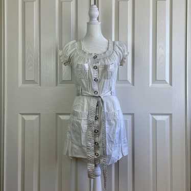 Vintage Y2K XXI All White Button Down Summer Dress - image 1