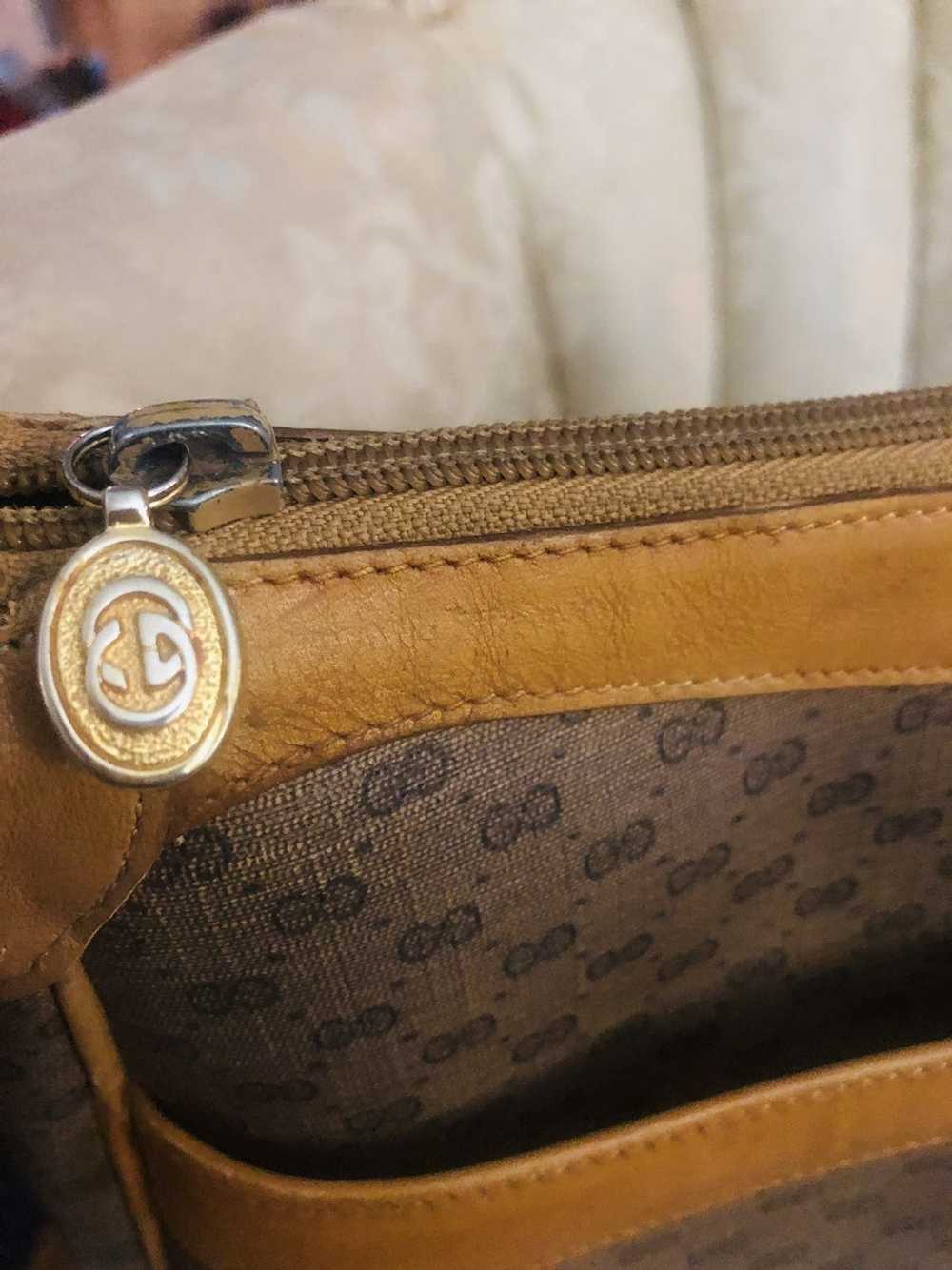 Gucci GUCCI micro Gg printVintage shoulder bag Au… - image 9
