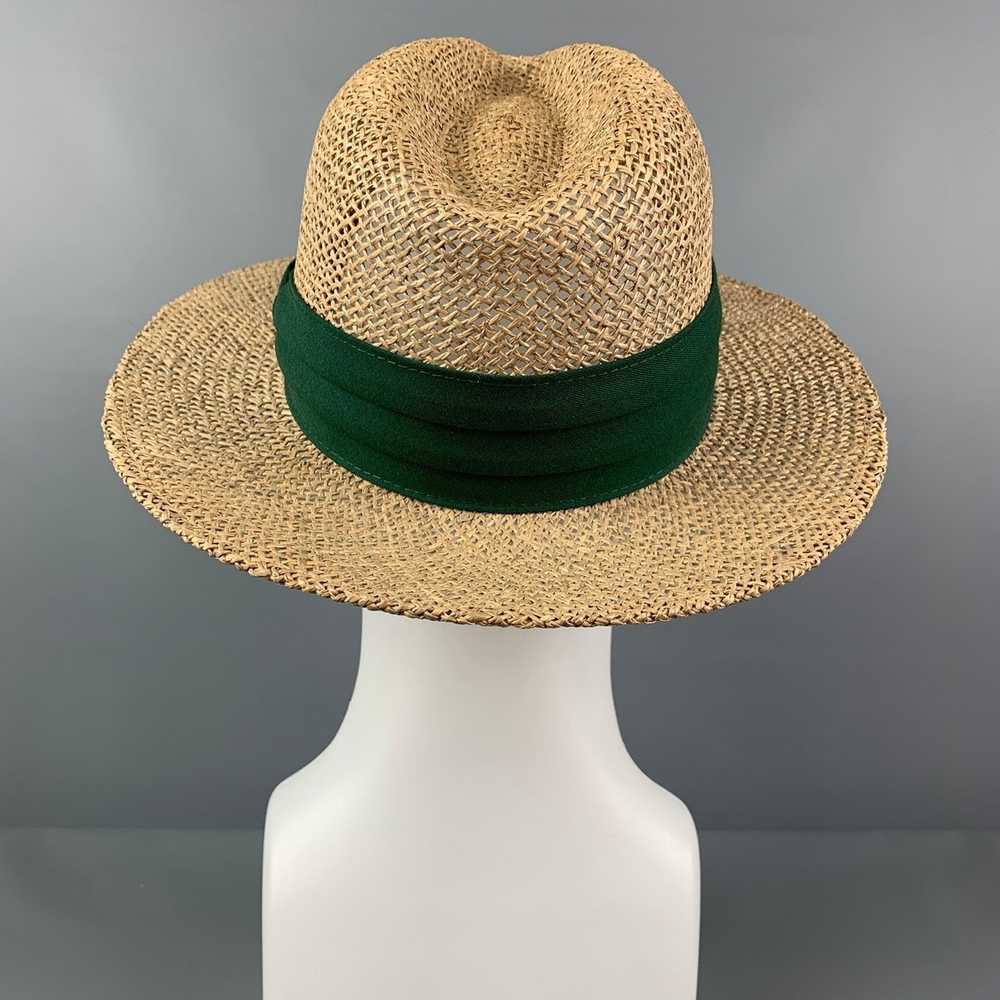 Vintage Natural Woven Straw Hat - image 4