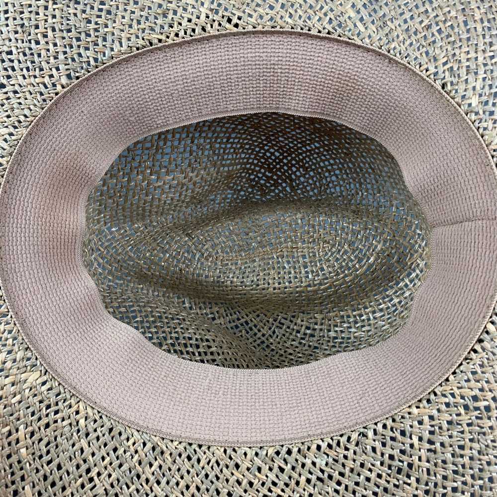 Vintage Natural Woven Straw Hat - image 5