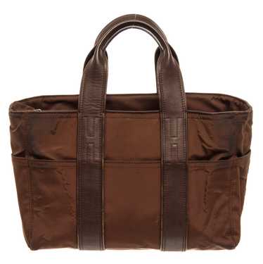 Hermes Hermes Brown Nylon and Leather Acapulco Tot