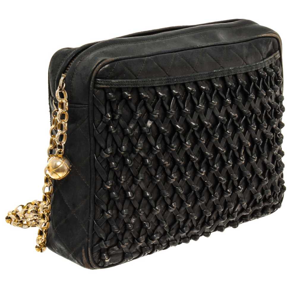 Chanel Chanel Navy Lambskin Chain Shoulder Bag - image 2