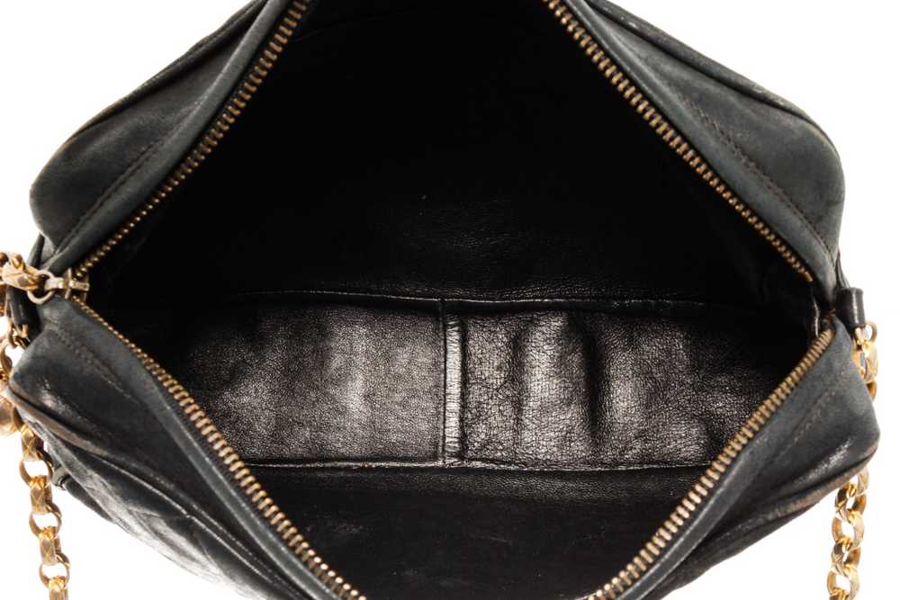 Chanel Chanel Navy Lambskin Chain Shoulder Bag - image 9