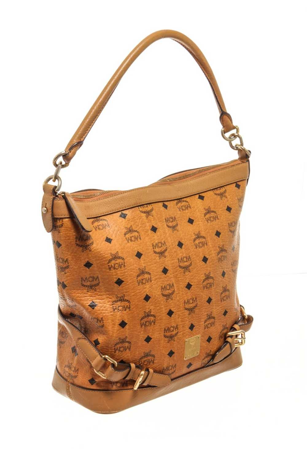 MCM MCM Orange Leather Shoulder Bag - image 2