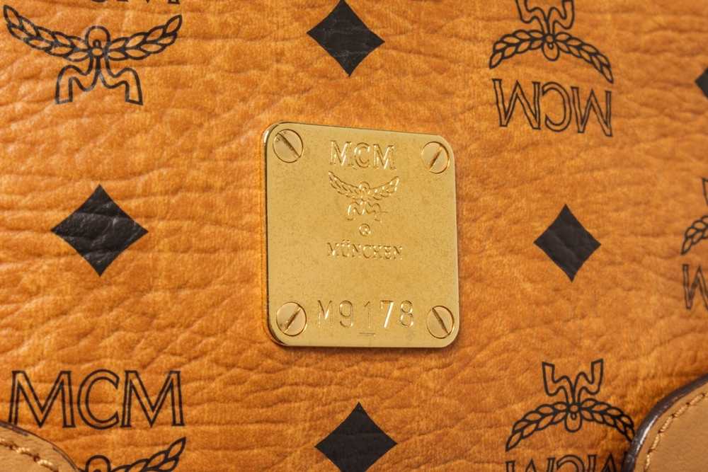 MCM MCM Orange Leather Shoulder Bag - image 5