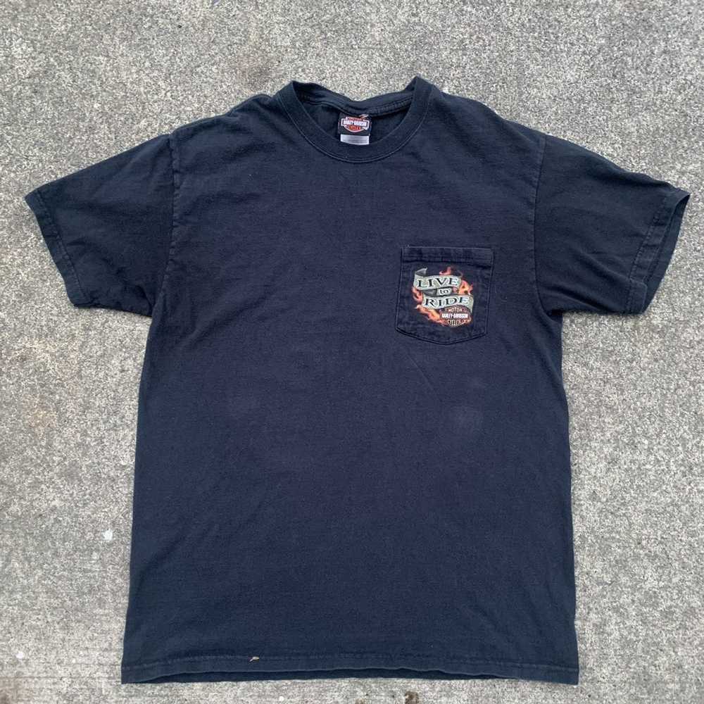 Harley Davidson Harley Davidson Pocket Tee - image 1