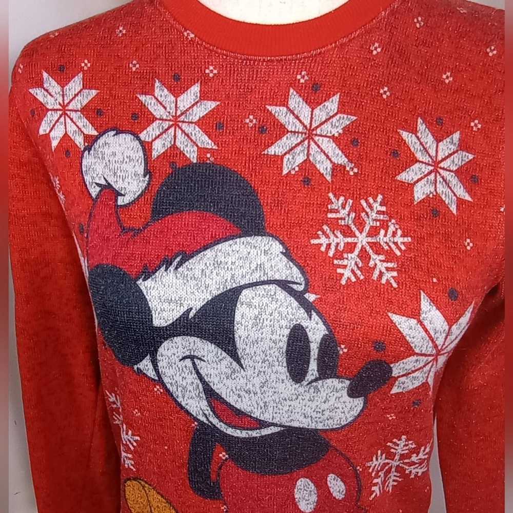 Disney DISNEY MICKEY MOUSE Red CHRISTMAS Sweater … - image 6