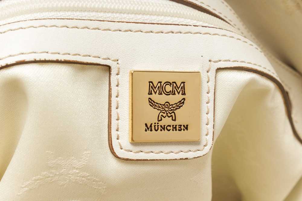 MCM MCM White Leather Shoulder Bag - image 8